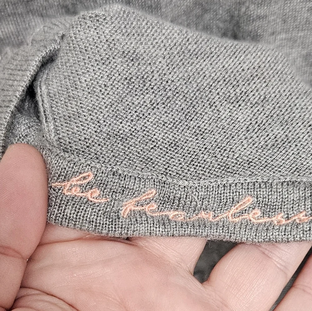 Lululemon Sunshine Coast Long Sleeve Sweater, Gray Thin Cashmere Blend